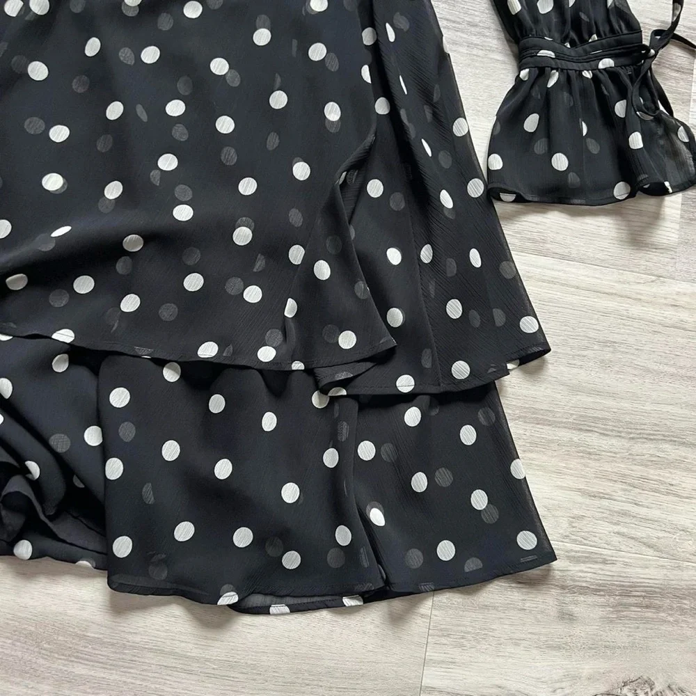 & Other Stories Black Polka Dot Dress - Picture 8 of 8